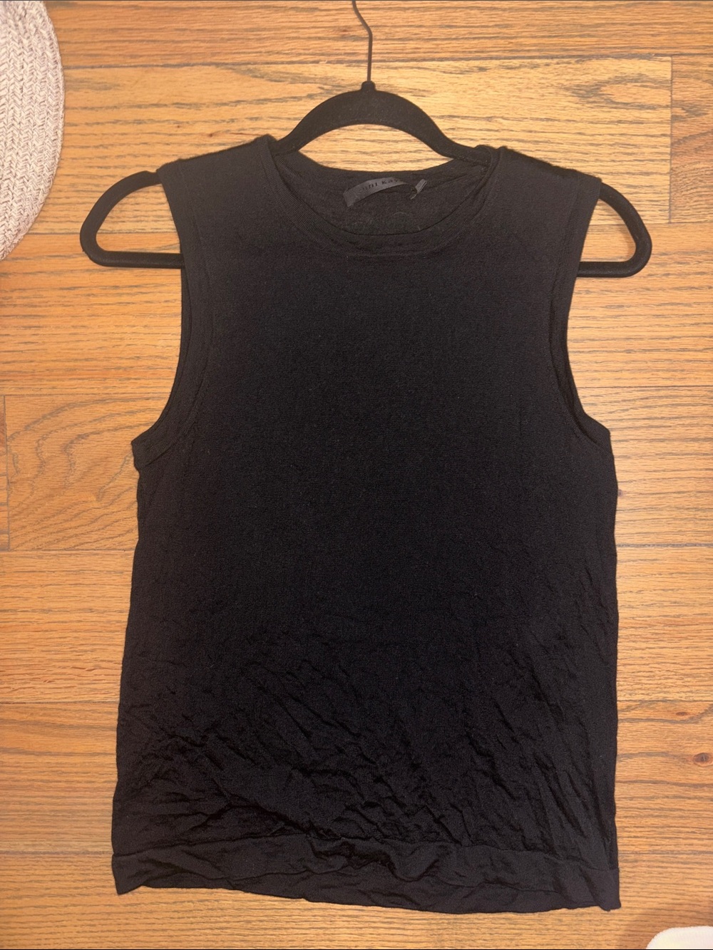 Jenni Kayne Black Sleeveless Crew Tank